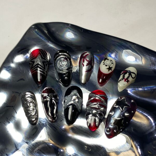 💅 Set Kuku Palsu Premium - Galactic Noir Series