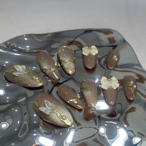 💅 Set Kuku Palsu Elegan - Soft Bloom Series